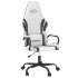 Silla gaming cuero sintético blanco y