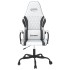 Silla gaming cuero sintético blanco y