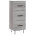 Aparador alto madera contrachapada gris Sonoma 34,5x34x180