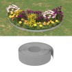 Borduras de jardín 5 uds polietileno gris 10 m 15 cm