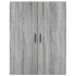 Aparador alto madera contrachapada gris sonoma 69,5x34x180