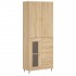 Aparador alto madera contrachapada color roble 69,5x34x180