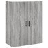 Aparador alto madera contrachapada gris sonoma 69,5x34x180