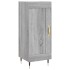 Aparador alto madera contrachapada gris Sonoma 34,5x34x180