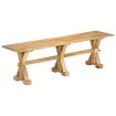 Banco de madera maciza de mango 160x35x45 cm