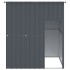 Caseta perros con tejado acero galvanizado gris 165x153x181