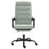 Silla de oficina reclinable de terciopelo gris