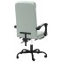 Silla de oficina reclinable de terciopelo gris