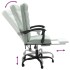 Silla de oficina reclinable de terciopelo gris