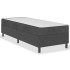 Estructura de cama Box Spring tela gris 90x200