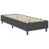 Estructura de cama Box Spring tela gris 90x200