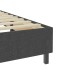 Estructura de cama Box Spring tela gris 90x200