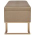 Banco con compartimento 105 cm beige de