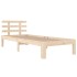 Estructura de cama madera maciza 75x190