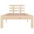 Estructura de cama madera maciza 75x190