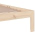 Estructura de cama madera maciza 75x190