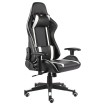 Silla gaming giratoria PVC blanco