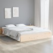 Estructura de cama madera maciza 200x200 cm