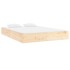 Estructura de cama madera maciza 200x200