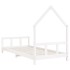 Estructura de cama para niños madera de pino blanco 90x190