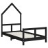 Estructura de cama para niños madera de pino negro 80x160