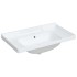 Lavabo de baño rectangular cerámica blanco 91,5x48x19,5