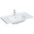 Lavabo de baño rectangular cerámica blanco 91,5x48x19,5