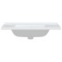 Lavabo de baño rectangular cerámica blanco 91,5x48x19,5