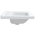 Lavabo de baño rectangular cerámica blanco 91,5x48x19,5