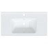 Lavabo de baño rectangular cerámica blanco 91,5x48x19,5