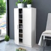 Mueble zapatero con 7 estantes blanco