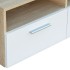 Mueble de TV 2 pzs madera ingeniería roble y blanco 95x35x36