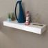 Estantes de pared flotantes con cajones 2 uds blanco 80