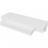 Estantes de pared flotantes con cajones 2 uds blanco 80