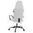 Silla gaming de masaje cuero sintético blanco y