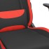 Silla gaming de masaje con reposapiés tela negro y