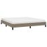 Estructura de cama de tela gris taupe 180x200