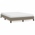 Estructura de cama de tela gris taupe 140x190