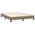 Estructura de cama de tela gris taupe 140x190