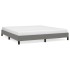 Estructura de cama tela gris oscuro 180x200