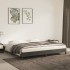 Estructura de cama de terciopelo gris oscuro 180x200