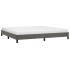 Estructura de cama de terciopelo gris oscuro 180x200