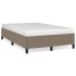 Estructura de cama de tela gris taupe 120x200