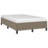 Estructura de cama de tela gris taupe 120x200