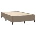 Estructura de cama de tela gris taupe 120x200