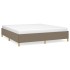 Estructura de cama de tela gris taupe 180x200