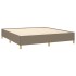 Estructura de cama de tela gris taupe 180x200