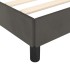 Estructura de cama de terciopelo gris oscuro 140x200