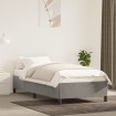 Estructura de cama de terciopelo gris claro 100x200 cm