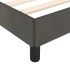 Estructura de cama de terciopelo gris oscuro 140x190